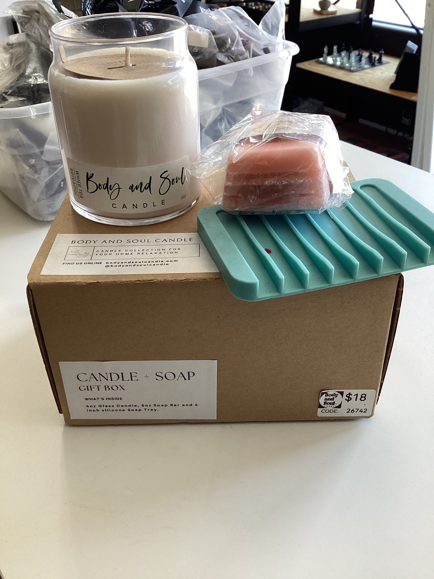 Candle + Soap (Gift Box Bundle)